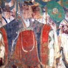 El emperador Tang y sus generales. Fresco en las cuevas de Mogao en Dunhuang. Foto: Wikimedia commons, dominio público.