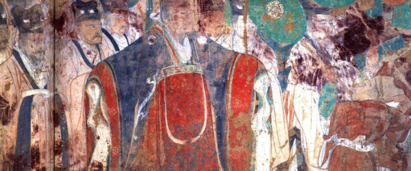 El emperador Tang y sus generales. Fresco en las cuevas de Mogao en Dunhuang. Foto: Wikimedia commons, dominio público.