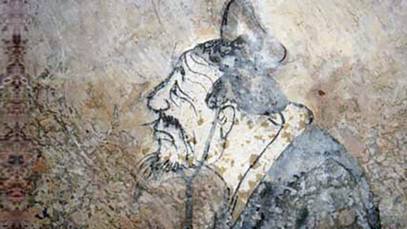 Fresco del antiguo filósofo y educador chino Confucio (551 a.C.-479 a.C.) encontrado en una tumba del Condado de Dongping, en la provincia de Shandong, al este de China, datada en 2.000 años de antigüedad. Foto: Wikimedia Commons «confucius», dominio público.