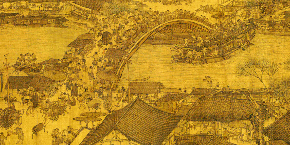 Detalle de la pintura panorámica «El festival qiming junto al río», de Zhang Zeduan, siglo XII. Foto: Wikimedia commons para «Along the River During the Qingming Festival», dominio público.