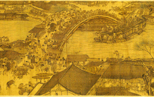 Detalle de la pintura panorámica «El festival qiming junto al río», de Zhang Zeduan, siglo XII. Foto: Wikimedia commons para «Along the River During the Qingming Festival», dominio público.