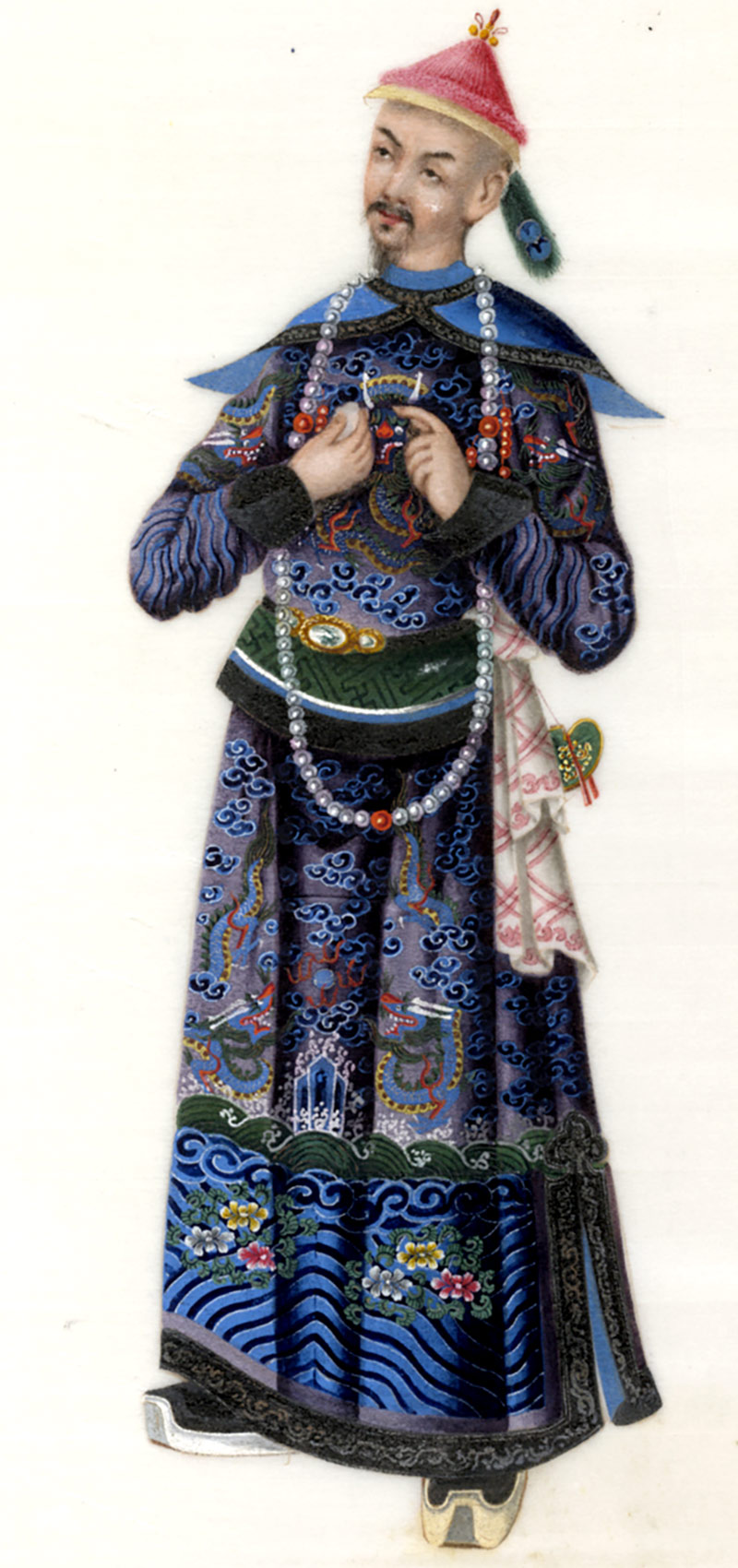 Comerciante Chino en una pintura del Siglo XIX. Foto: British Library Archive.