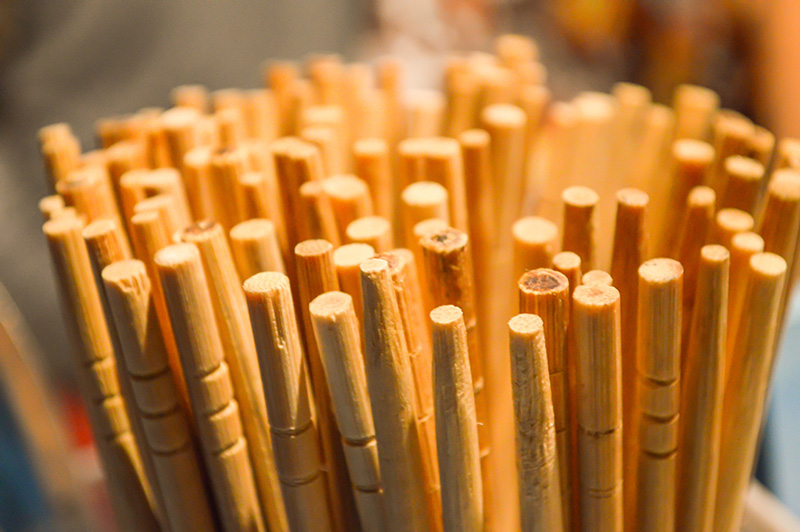 Palillos de madera. Foto: 123RF.