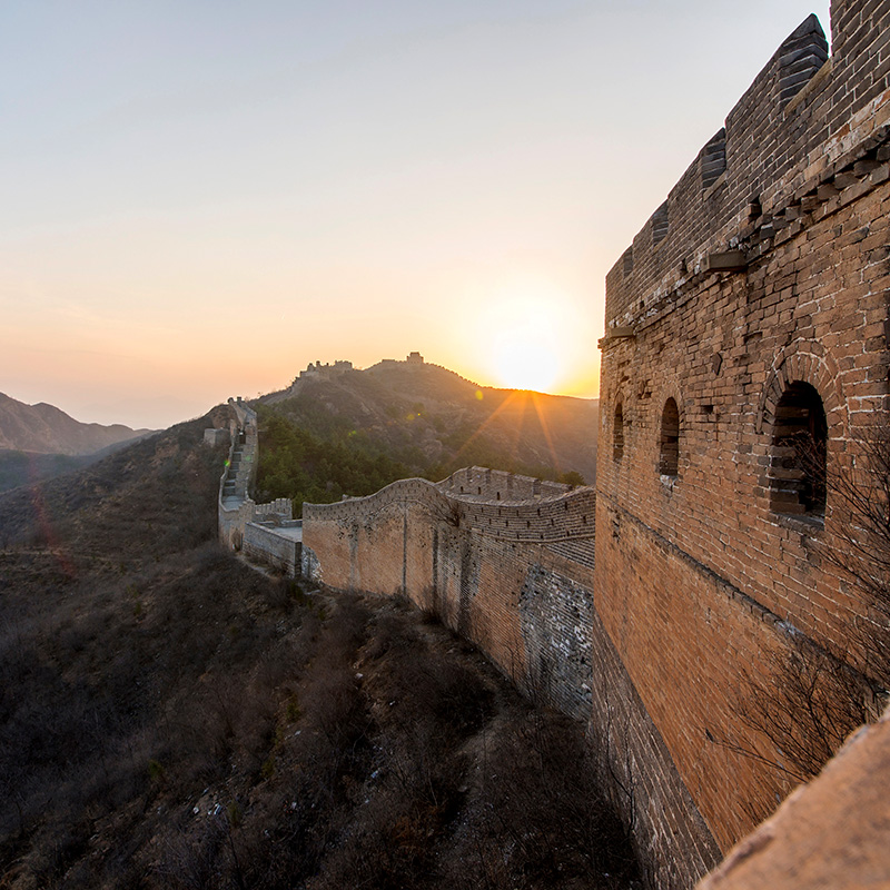 Detalle de una de las torres defensivas de la Gran Muralla. Foto: 123RF