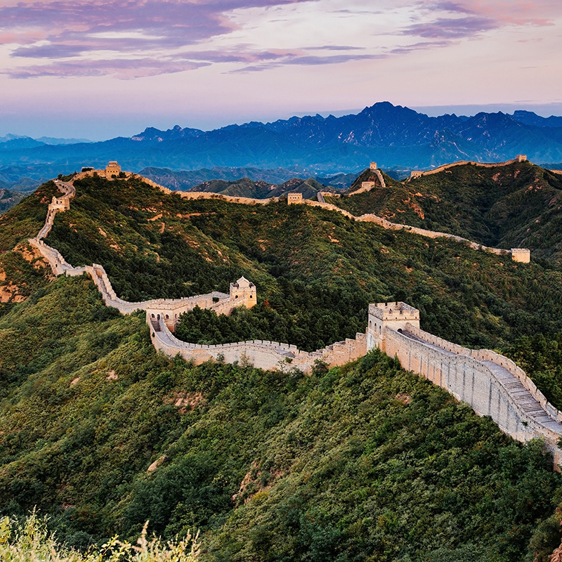 Amanecer en Jinshanling, zona de Beijing, China. Foto: 123RF.