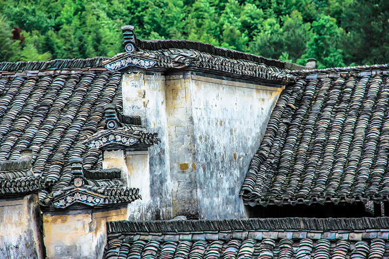 Xidi y Hongcun en Anhui: tejados de la arquitectura hui. Foto: 123RF.