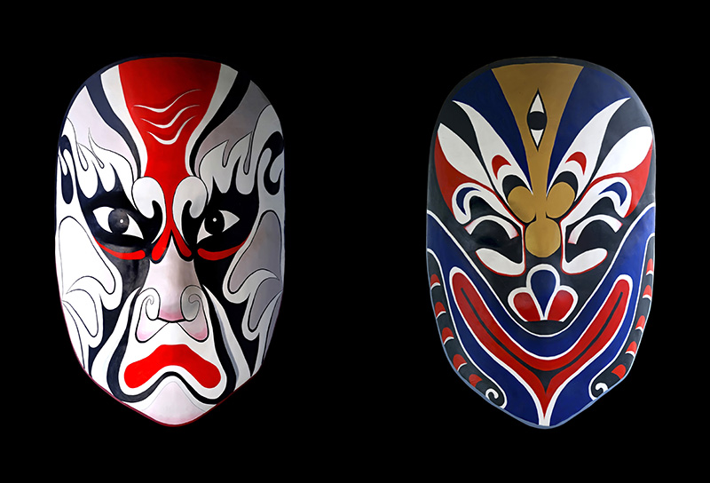 Máscaras de Ópera China, un icono cultural. Foto: 123RF.