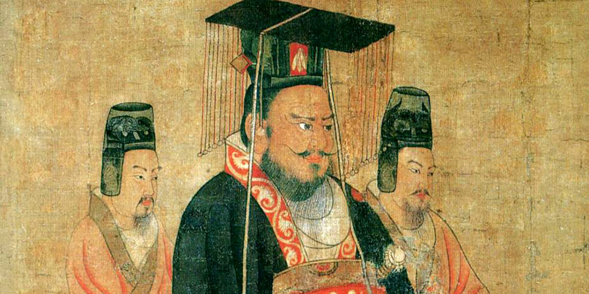 Cao Pi. Fragmento de una imagen de Yan Li-pen. Dominio público, Wikimedia para «Cao Pi».
