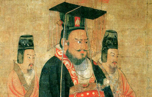 Cao Pi. Fragmento de una imagen de Yan Li-pen. Dominio público, Wikimedia para «Cao Pi».