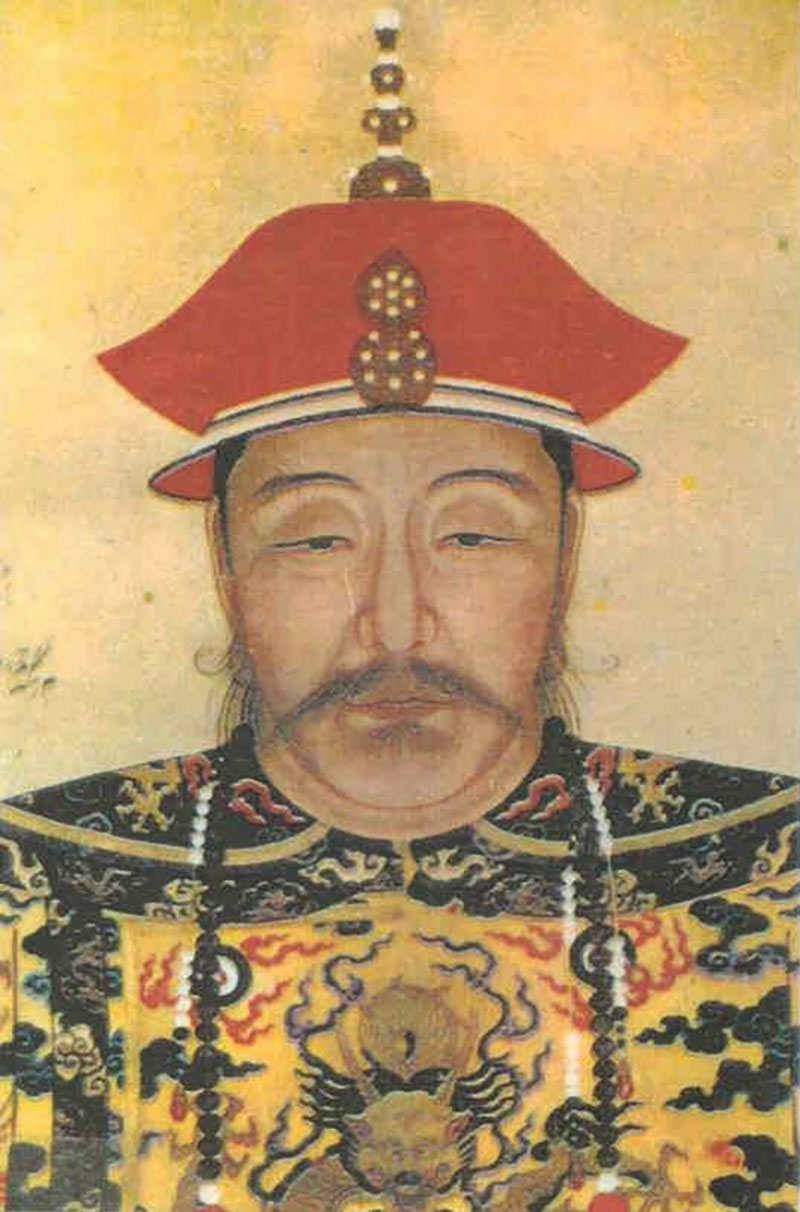 Nurhaci, también conocido como Emperador TaiZu. Autor desconocido. Dominio público. Wikimedia commons para «Nurhaci».