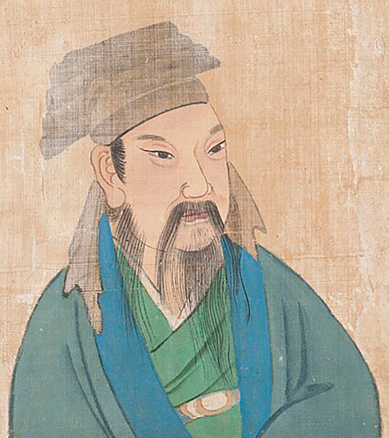 Wang Xizhi. De la serie «Retratos de hombres famosos» por un artista chino desconocido. Imagen: dominio público en Wikimedia para «Wang Xizhi».