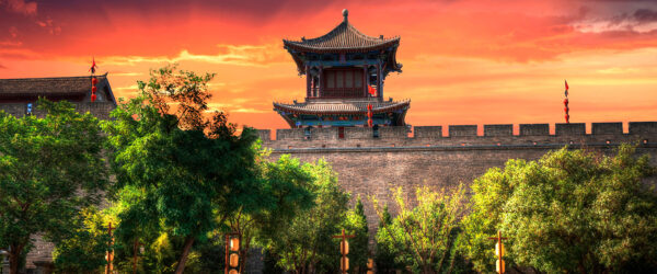 Detalle de la muralla de Xi'an, en la provincia de Shaanxi. Foto: 123RF.