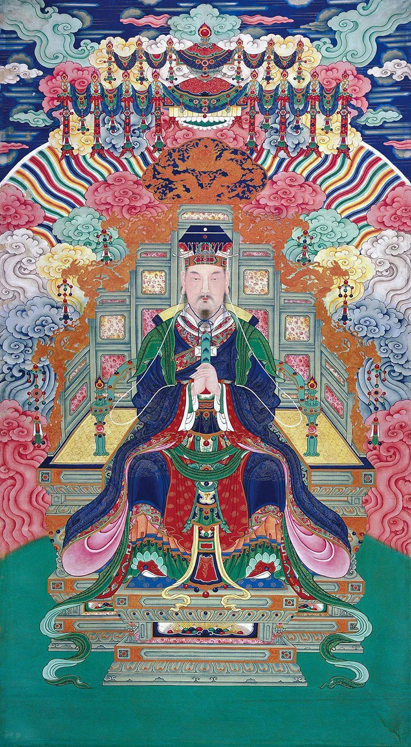 Emperador de Jade, jefe de los cielos del panteón taoísta. Imagen: Dinastía Ming, dominio público. 