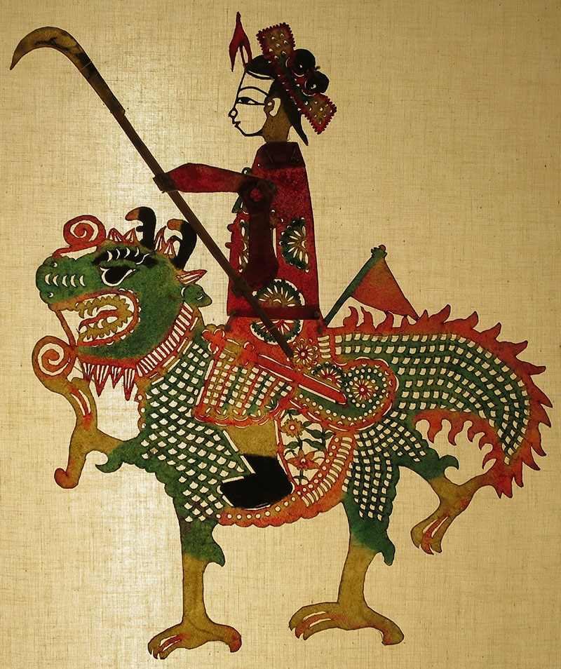Mujer guerrera cabalgando un animal mágico. Imagen: Hiart, CC0. Wikimedia para «Women in China».