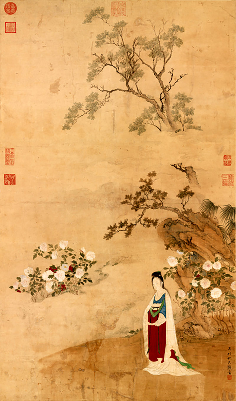 Pintura de Qiu Zhu. Imagen: Dominio público. Wikimedia para «Women in China».