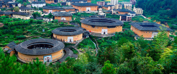Fujian: viviendas tulou de la etnia hakka. Foto: 123RF.