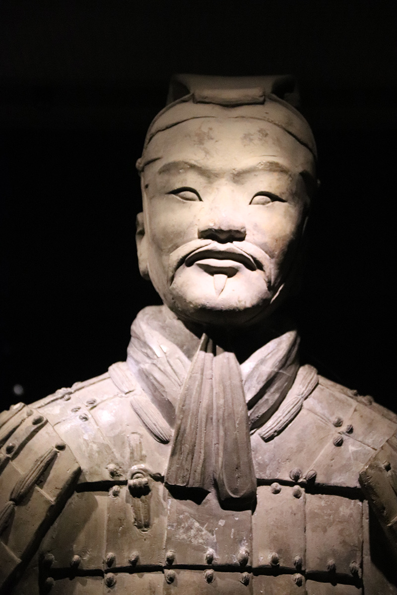 Guerrero de terracota de la exposición de Xinzheng. Foto: Gary Todd. Wikimedia commons, dominio público.