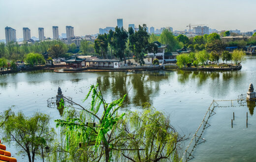 Lago Dian en Kunming. Foto: 123RF.