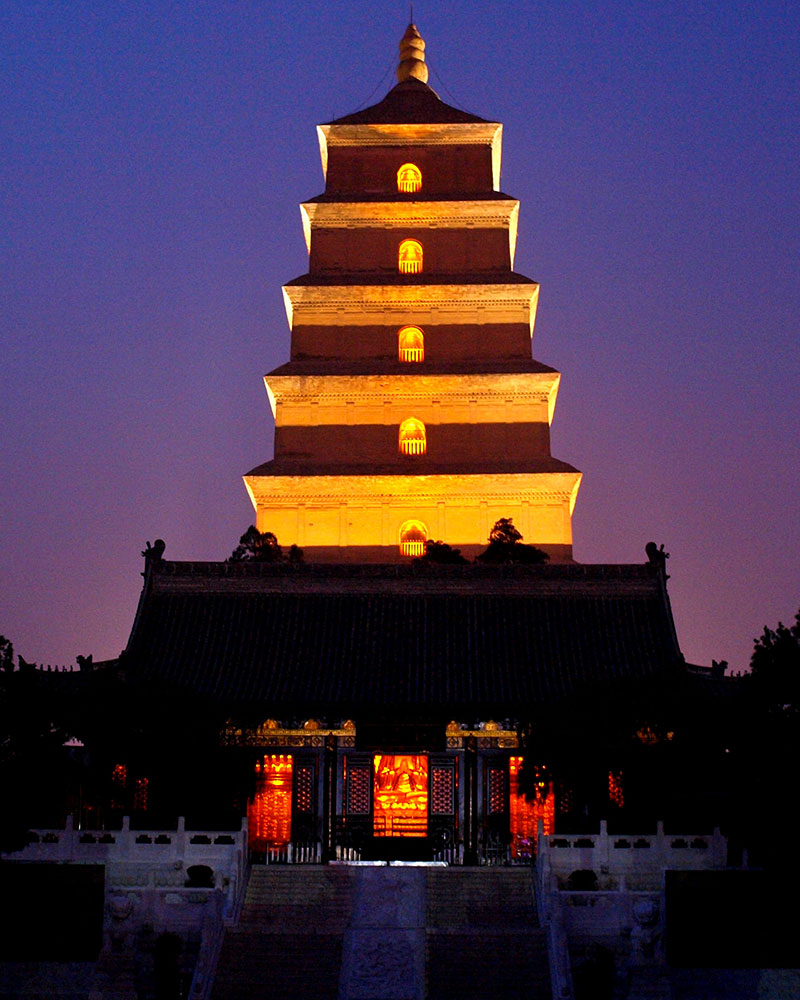 Pagoda budista del Ganso Salvaje en el sur de Xian (Sian, Xi'an), la provincia de Shaanxi, China. Foto: 123RF.