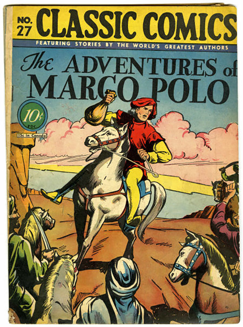 La popularidad del personaje de Marco Polo era contrastable en el siglo XX. Fue protagonista de un número alto de relatos, comics y auidiovisuales. Foto: Wikimedia commons, dominio público.