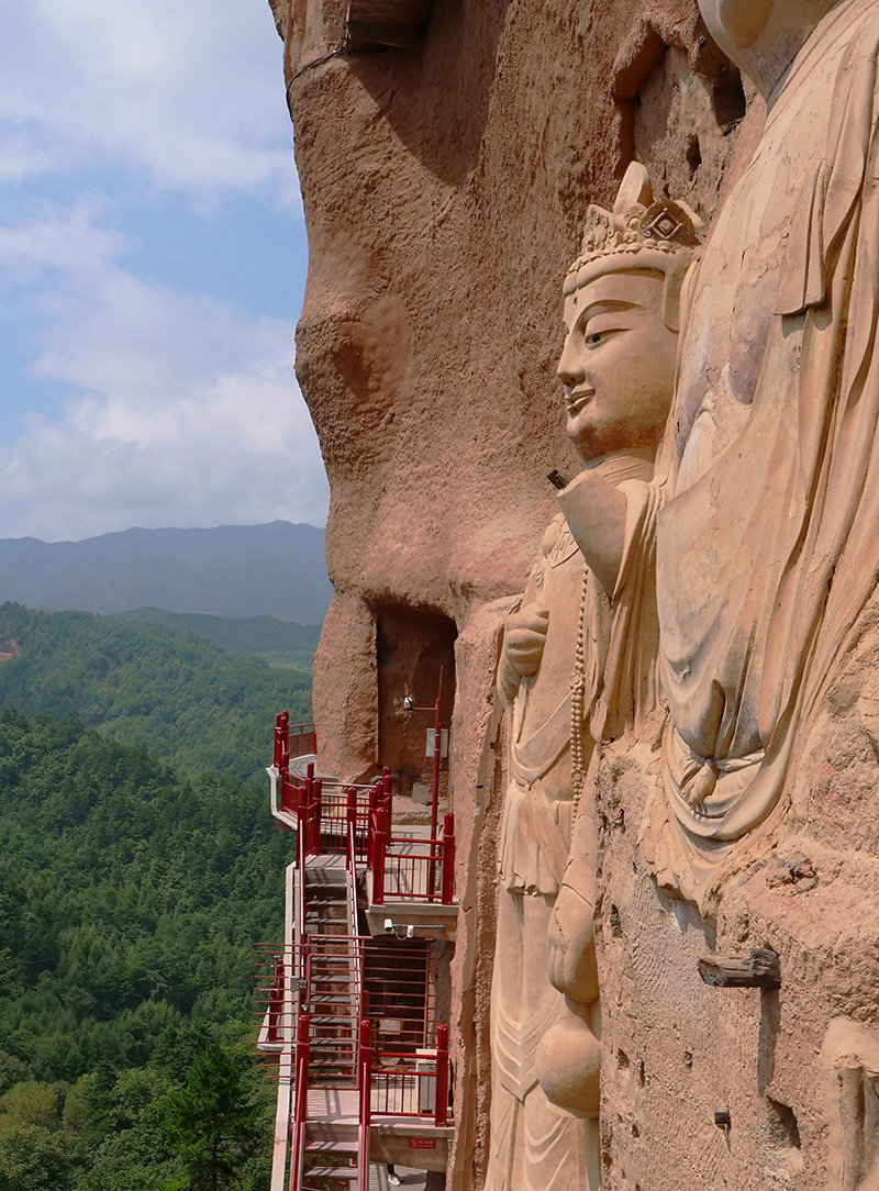 Complejo Cueva-Templo Maijishan en la ciudad de Tianshui, provincia de Gansu. Foto: 123RF.