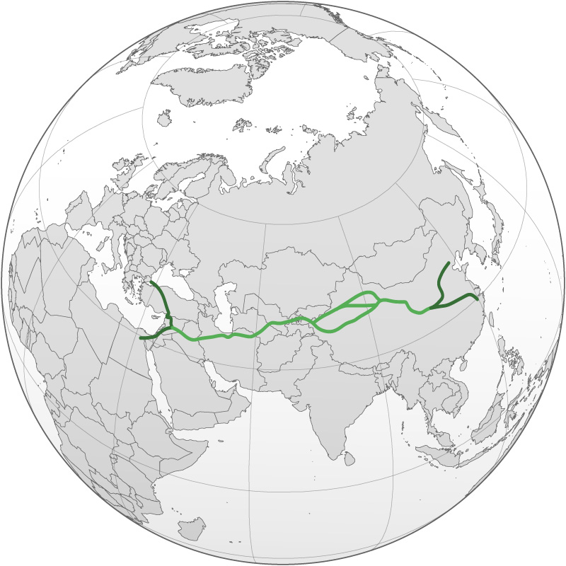 La Ruta de la Seda. Foto: Wikimedia commons, dominio público.