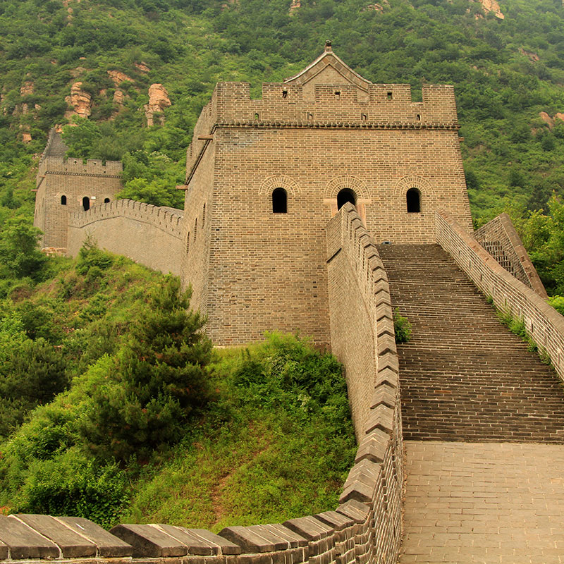 Gran Muralla en Huangyaguan. Foto: Ronnie Macdonald. CC BY 2.0, Wikimedia para «Great_Wall_of_China_at_Huangyaguan».