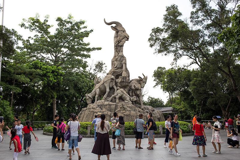 Estatua de las cinco cabras en Guangzhou. Foto: 123RF.