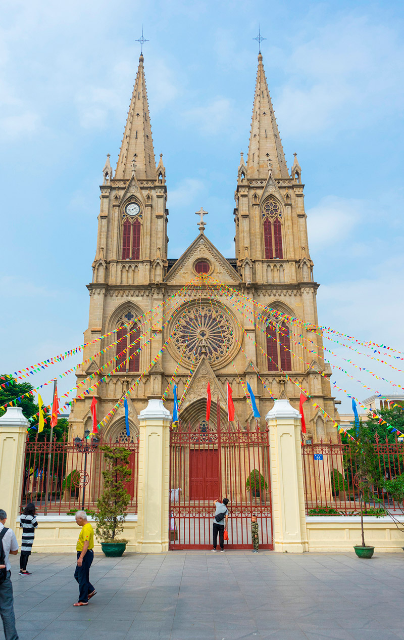 La catedral del Sagrado Corazón es una catedral católica neogótica en Guangzhou. Foto: 123RF.