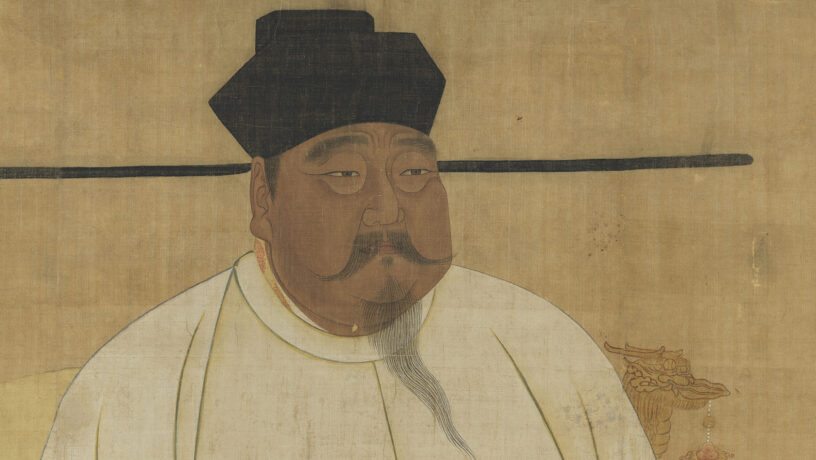 Emperador Taizu, de la dinastía Song. Fue el último conquistador de la Pagoda que nombra la leyenda de la Morada del Dragón Amarillo. La pintura es de la dinastía Qing (muy posterior). Foto: Wikimedia commons, dominio público para «Song Taizu».