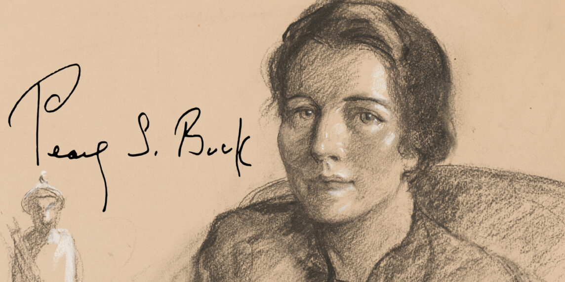 Pearl S. Buck dibujada por Samuel Johnson Woolf. Coleccion del Smithsonian Museum. Foto: Wikimedia commons, dominio público.