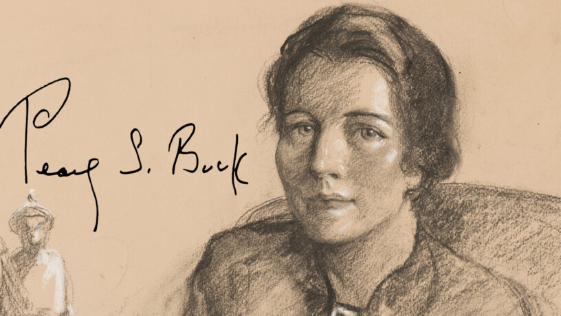 Pearl S. Buck dibujada por Samuel Johnson Woolf. Coleccion del Smithsonian Museum. Foto: Wikimedia commons, dominio público.