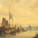 Vista de juncos en el Río de la Perla, 1845. Auguste Borget. Wikimedia commons, dominio público.