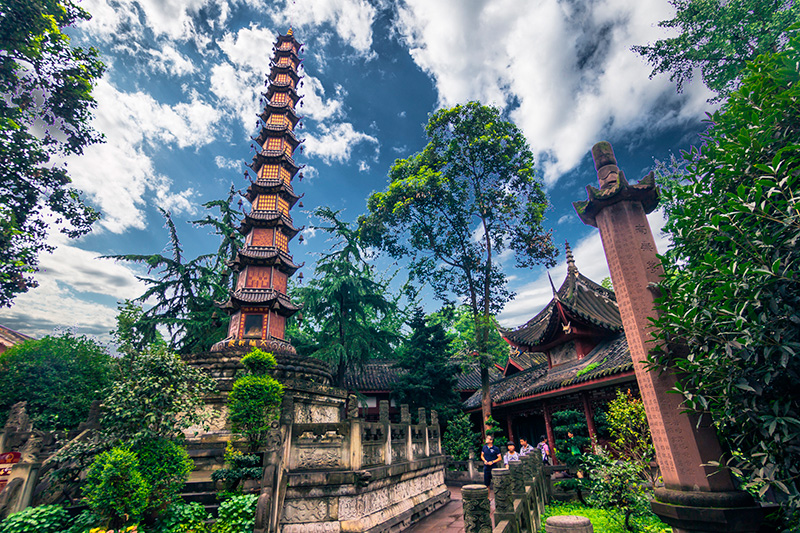 Sichuan: parque de la Pagoda de Hierro en Chengdu. Foto: 123RF.
