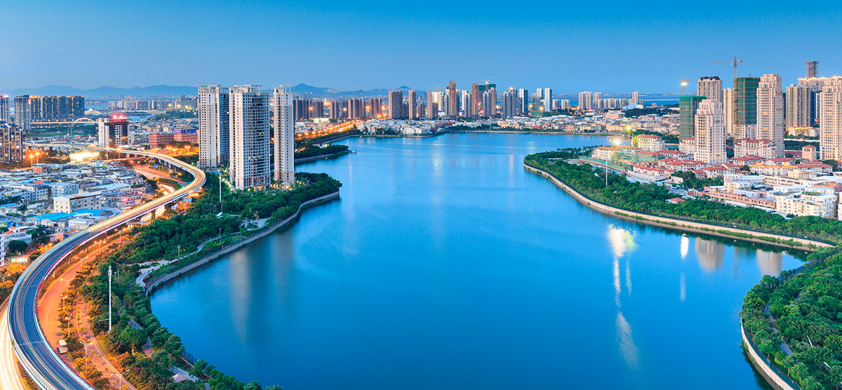 Xiamen: Embalse del lago integrado en la ciudad. Foto: 123RF.