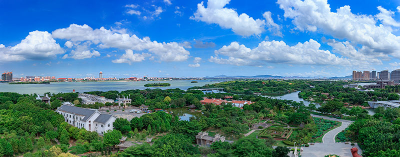 Xiamen: vista áera del Jardín de la Exposición. Fto: 123RF.