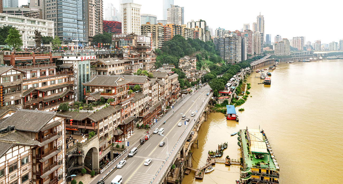 El paisaje de la ciudad de chongqing. Foto: 123RF.