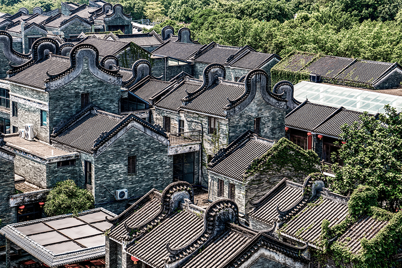 Foshan en Guandong: complejo de edificios de estilo Linghan en Guangzhou. Foto: 昊周 - stock.adobe.com