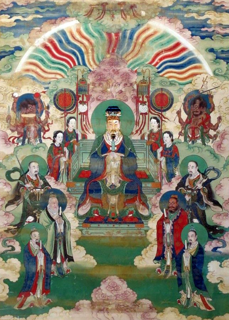 El Emperador de Jade y sus Inmortales. Autor anónimo. Dominio público a través de Wikipedia Commons.
