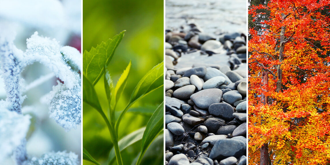 Las estaciones, los solsticios y los equinoccios están marcadas en los nombres de los 24 periodos climáticos del calendario lunisolar chino