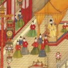 El noveno emperador Ming, Xianzong (Emperador Chenghua), disfrutando del Festival de los Faroles chino. Imagen: Corte imperial Ming. Dominio público. Wikimedia para «Emperor Xianzong_Enjoying the Lantern Festival.