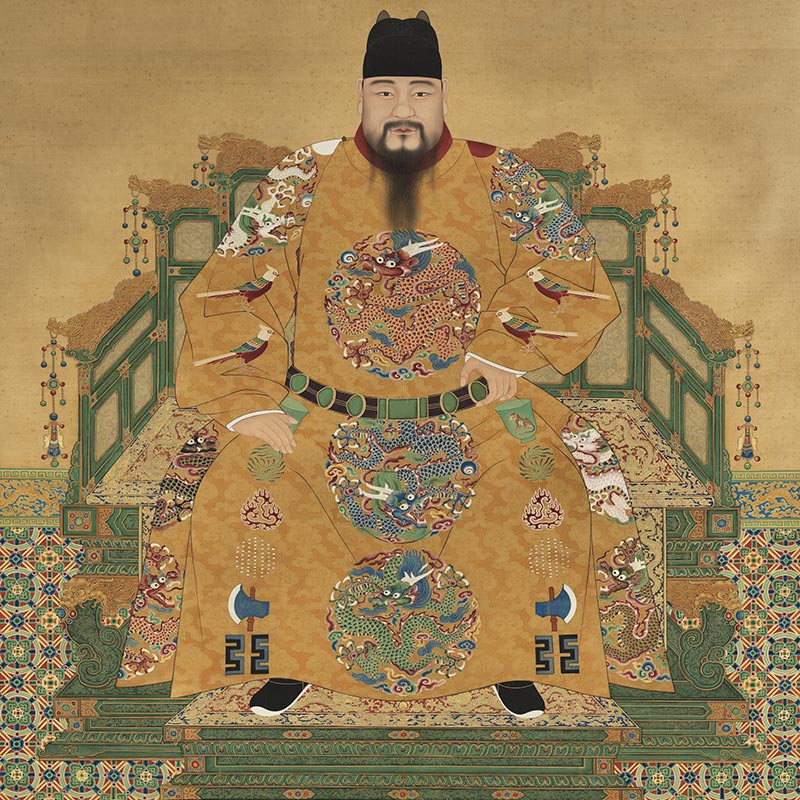 Retrato del Emperador Xianzong de la dinastía Ming realizado por el pintor de palacio. Imagen: Wikimedia, dominio público.