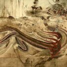 Qinglong, el Dragón Azul del Este. Mural de una tumba. Foto: 朝鮮總督府 - 朝鮮古蹟図譜 2卷 page 116. Wikimedia, domino público.